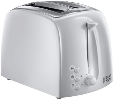 Russell Hobbs - Toaster - Textures - 2 Slice - White.